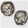 Image 1 : Lot of two Attica, Athens, AR tetradrachm "owls."