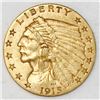 Image 1 : USA (Philadelphia mint), $2-1/2 Indian head "quarter eagle," 1915.