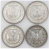 Image 2 : Lot of four USA, Morgan dollars: 1881, 1881-S, 1885, and 1889.