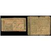 Image 1 : Lot of two colonial notes: New Jersey, 3 pounds, Apr. 8, 1762, serial 3266, and Pennsylvania, 5 shil