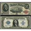 Image 1 : Lot of two USA (Washington, D.C.), Speelman-White notes: Legal Tender, $2, series of 1917, serial D2