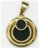 Image 1 : Pair of Roman Empire bronzes of Constantine I (307-337 AD) mounted in three-ring 14K gold bezel with