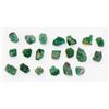 Image 1 : Lot of 20 natural emeralds, average of about 1 carat each.