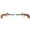 Image 1 : Double-barreled percussion pistol, 1800s.