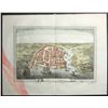 Image 1 : French copperplate-engraved engraving, ca. 1754, of a bird's eye view of Santo Domingo, engraved by 