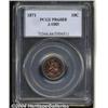 Image 1 : 1871[10C] Ten Cents, Judd-1085, Pollock-1221, R.7, PR64 Red and Brown PCGS.