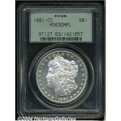 1881-CC[S$1] MS63 Deep Mirror Prooflike PCGS.