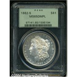 1882-S[S$1] MS65 Deep Mirror Prooflike PCGS.
