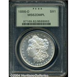 1886-O[S$1] MS62 Deep Mirror Prooflike PCGS.