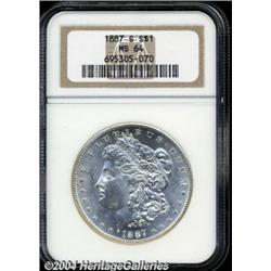 1887-S[S$1] MS64 NGC.