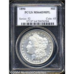 1890[S$1] MS64 Deep Mirror Prooflike PCGS.