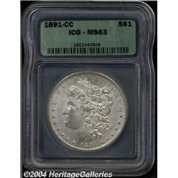 1891-CC[S$1] MS63 ICG.