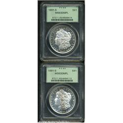 1891-S[S$1] MS63 Deep Mirror Prooflike PCGS,