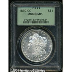 1892-CC[S$1] MS63 Deep Mirror Prooflike PCGS.