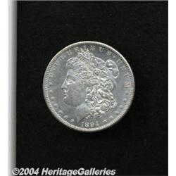 1894-S[S$1] AU58 Lightly Cleaned Uncertified.