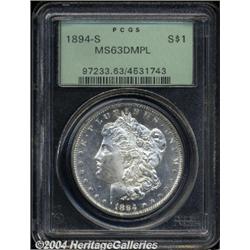 1894-S[S$1] MS63 Deep Mirror Prooflike PCGS.