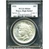 Image 1 : 1921[S$1] MS64 High Relief PCGS.