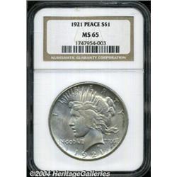 1921[S$1] MS65 NGC.