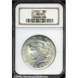 1923[S$1] MS67 NGC.