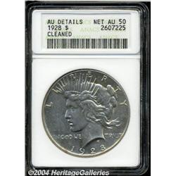 1928[S$1]--Cleaned--ANACS. AU Details, Net AU50.