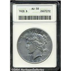 1928[S$1] AU58 ANACS.