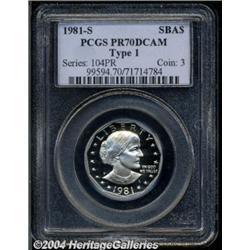 1981-S[SBA$] Type One PR70 Deep Cameo PCGS.