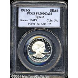 1981-S[SBA$] Type Two PR70 Deep Cameo PCGS.