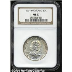 1934[50C] Maryland MS67 NGC.