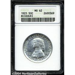 1921[50C] Missouri MS62 ANACS.