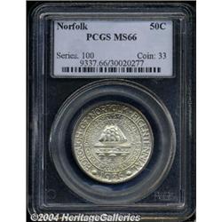1936[50C] Norfolk MS66 PCGS.