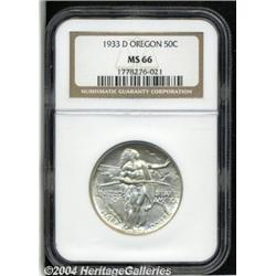 1933-D[50C] Oregon MS66 NGC.