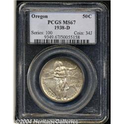 1938-D[50C] Oregon MS67 PCGS.