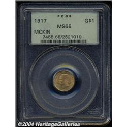 1917[G$1] McKinley MS65 PCGS.