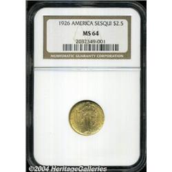 1926[$2 1/2] Sesquicentennial MS64 NGC.