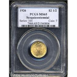 1926[$2 1/2] Sesquicentennial MS65 PCGS.