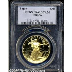 1988-W[G$50] One-Ounce Gold Eagle PR69 Deep Cameo PCGS.