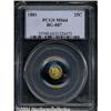 Image 1 : 1881[25C] Indian Round 25 Cents, BG-887, R.3, MS64 PCGS.