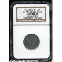 (Undated) Washington Quarter[25C]--Die Adjustment Strike--NGC.