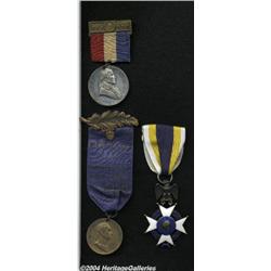 An Uncertified trio of masonic Washington medals.