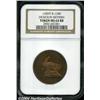 Image 1 : Circa 1859 Dickeson Restrike Token MS64 Red and Brown NGC.