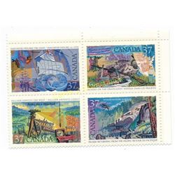 Canada 37 Cent Postage Stamps Block Of 4