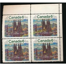 Canada 6 Cent The Group Of 7 Block Of 4 Stamps