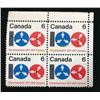 Image 1 : Canada 6 Cent Census Stamps Block Of 4