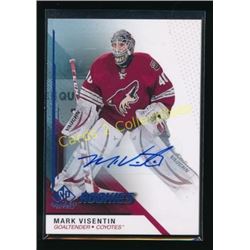 14-15 SP Game Used Autographs Blue Mark Visentin