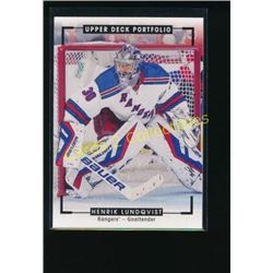 15-16 Upper Deck Portfolio #276 Henrik Lundqvist