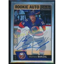 16-17 OPC Platinum Rookie Auto Matthew Barzal