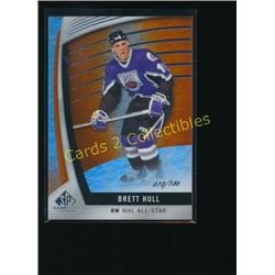 17-18 SP Game Used Orange Rainbow Brett Hull