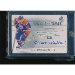 16-17 SP Auth Sign of the Times Leon Draisaitl