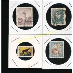 Lot Of 4 World Stamps China, & Dutch