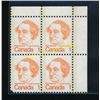 Image 1 : Canada MacDonald 1 Cent Stamps Block Of 4